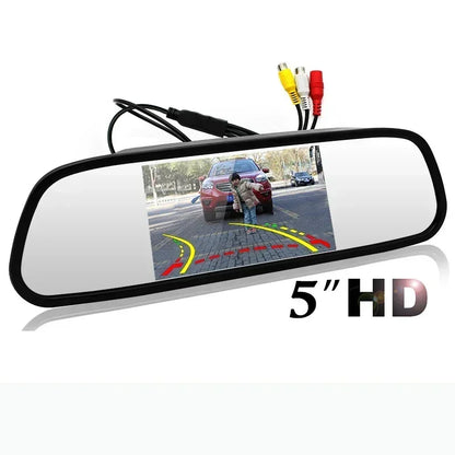 5" Mirror Monitor for Car Backup Camera Rear View Parking System Night Vision