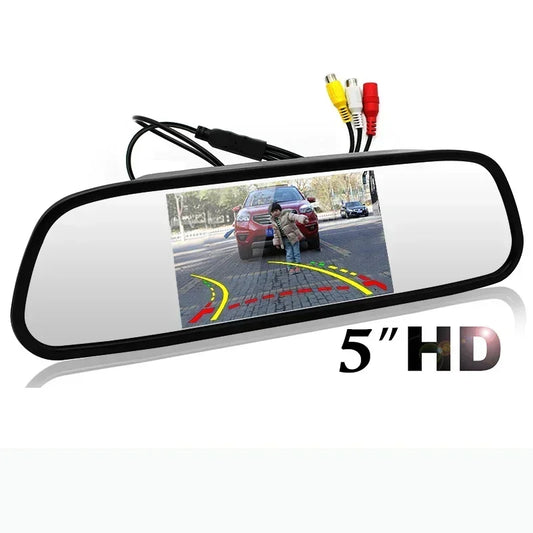 5" Mirror Monitor for Car Backup Camera Rear View Parking System Night Vision