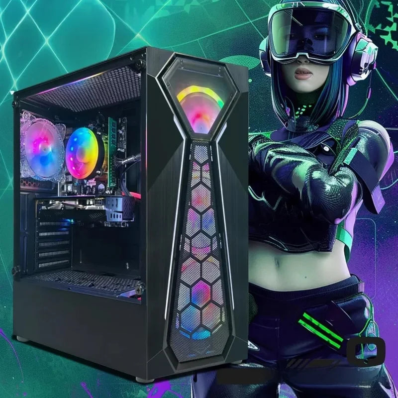 Gaming PC Computer Desktop, Radeon RX 580 16G GDDR5, Core i5-9400F up to 4.1GHz