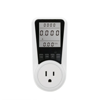Digital Display Electrical Energy Monitor Socket Backlight Overload Protection Watt Meter Socket Real-time Monitoring