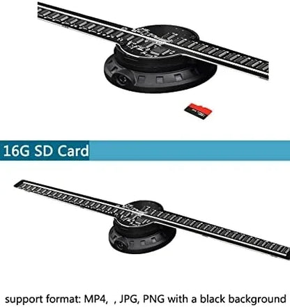 3D Hologram Fan 3D Holographic Projector Advertising Display Light HD Holographic Projector Stores Bars Party Xmas Halloween