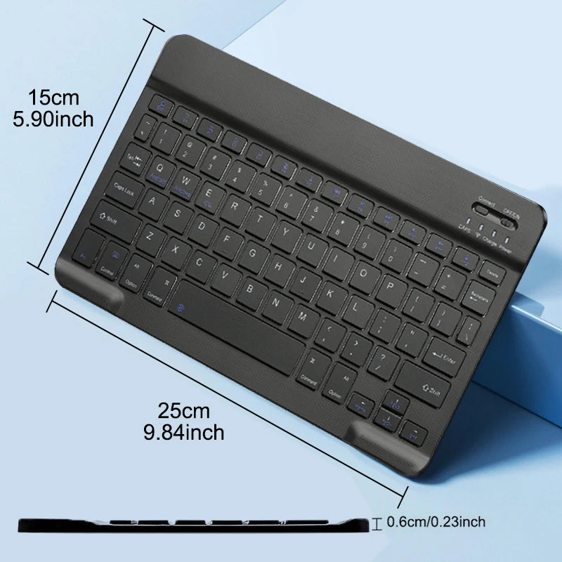 Bluetooth-Compatible Wireless Keyboard Rechargeable Wireless Gaming Keyboard For iOS Android Windows Smart Phone ipad PC Laptop