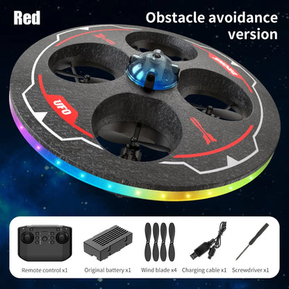 Drone with Camera Foam UAV Ufo Intelligent Obstacle Avoidance Aerial Aircraft Mini RC Helicopter Dron Toys for Kids Christmas