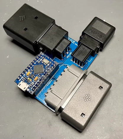USB Triple SFC/NES/MD Controller To USB-C Interface Adapter 3D Printed Housing 7-Pin Controller Interface