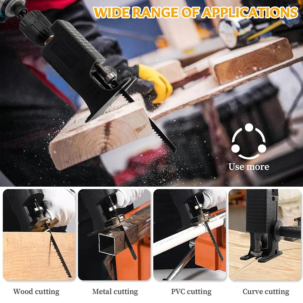 Handheld Electric Drill to Electric Saw Household Reciprocating Saw Small-scale Carpenter's Handheld Electric Tool Accessory Set