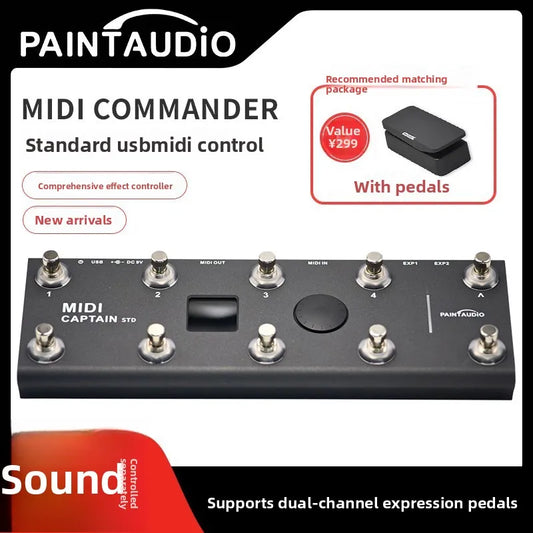 Midi captain std midi captain controller supports pc/cc/note full command time engine