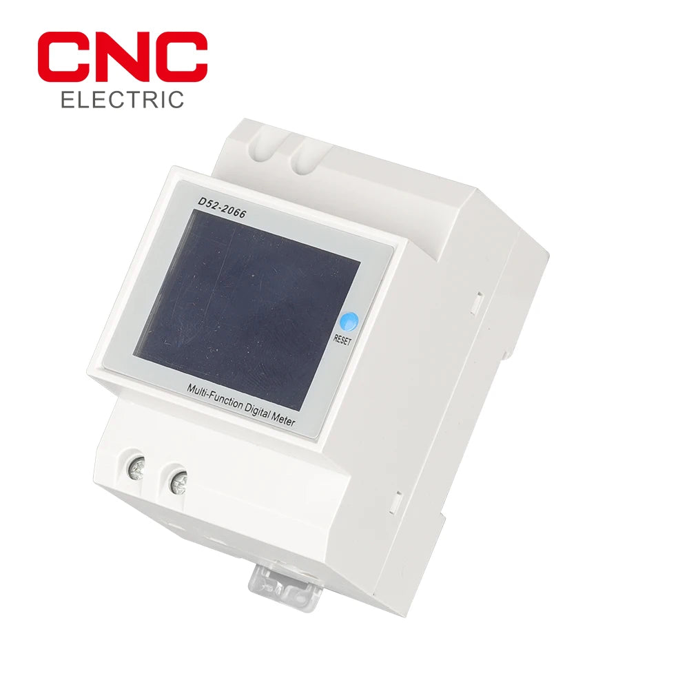 6IN1 din rail AC monitor 110V 220V 380V 100A Voltage Current Power Factor Active KWH Electric energy Frequency meter VOLT AMP