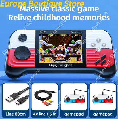 G9 Game Console 3 Inch Screen Handheld Game Device Portable Games Support 2 Players Video Gaming Machine for Kids
