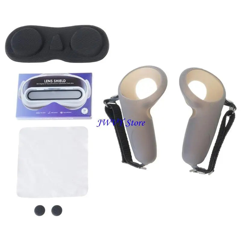 573A Virtual Reality Controller Protective Silicone Sleeve and Clear Lens Film