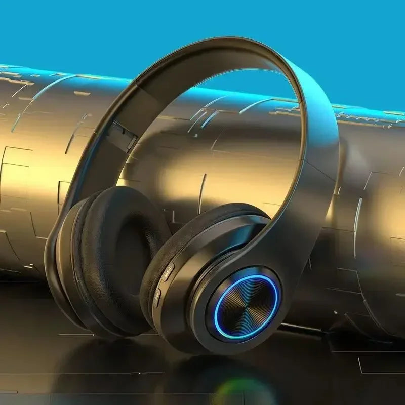 Head-Mounted Gaming Headphones Blutooth Surround Sound Stereo Wireless Earphone with Micro Phone Colourful PC Laptop Headset