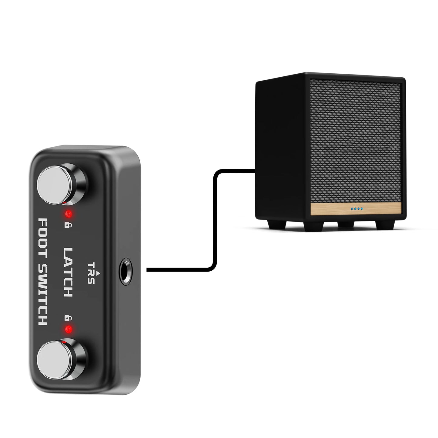 Dual Footswitch Controller with Latching/Momentary Switching Modes
