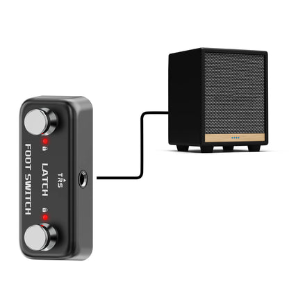 Dual Footswitch Controller with Latching/Momentary Switching Modes