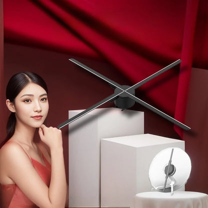 Naked-eye 3D Hologram Projector 14cm Wifi Display Advertising Logo Light LED Sign Holographic Lamp Three-Dimensional Projectors