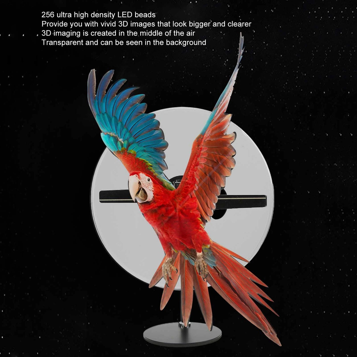 Hologram Advertising Display Fan Built in 16GB Memory Card Holographic Video Projector 3D 256 LED Beads for Car for Stores