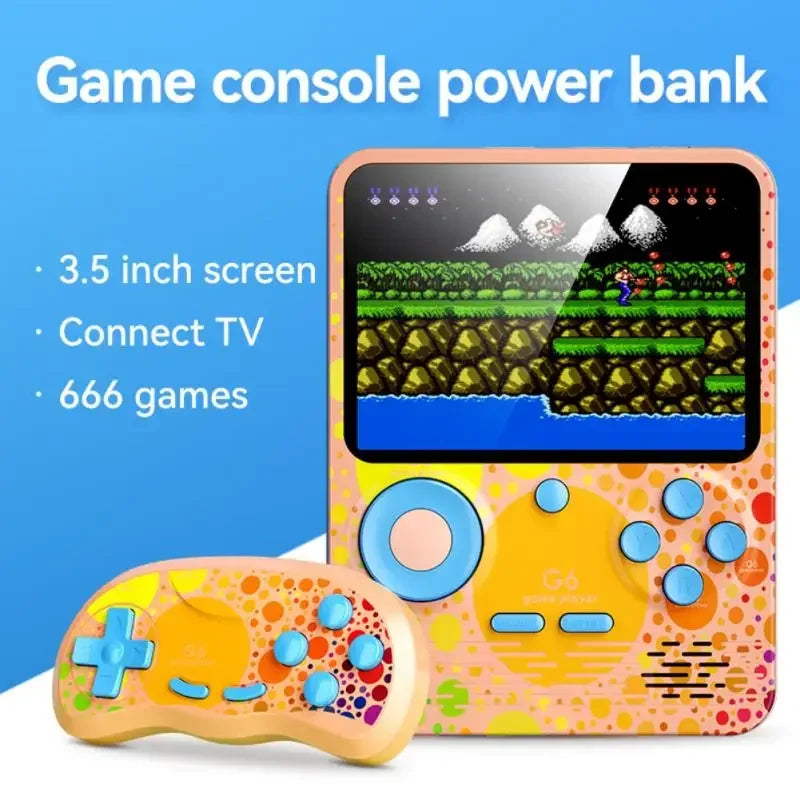 G6 Game Console 3 5 Inch Screen Handheld Game Device Portable Games Support 2 Players Video Gaming Machine for Kids
