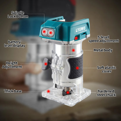 Electric tools, brushless edge trimming machine, 20V edge trimming machine, woodworking planer, fine woodworking DIY hand tools