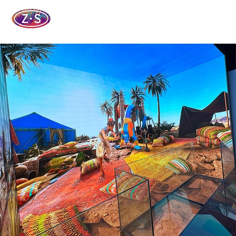 3D HD Immersive Viewing LED Display Screen Hanging Glass Hologram Cinema