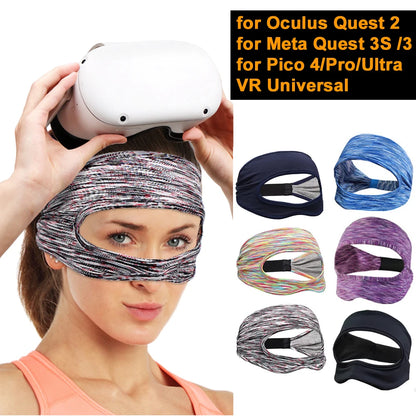 For Oculus Quest 2 Accessories VR Mask Cover Breathable Sweat Band Virtual Reality Headset for Meta Quest 3S /3 Pico 4 VR