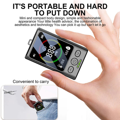 Carbon Monoxide Detector Portable CO Alarm with Digital Display Rechargeable Mini CO Monitor for Home Garage Kitchen Safety