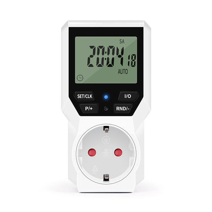 Electronic Timer Switch LCD Digital Time Control Energy Saving  Manager Programmable Socket EU Plug Automatic Surge Protector