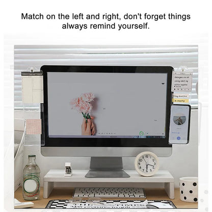1/2PCS Monitor Memo Board Memo Display Side Panel Computer Side Panel Stable Transparent Computer Monitor Message Board