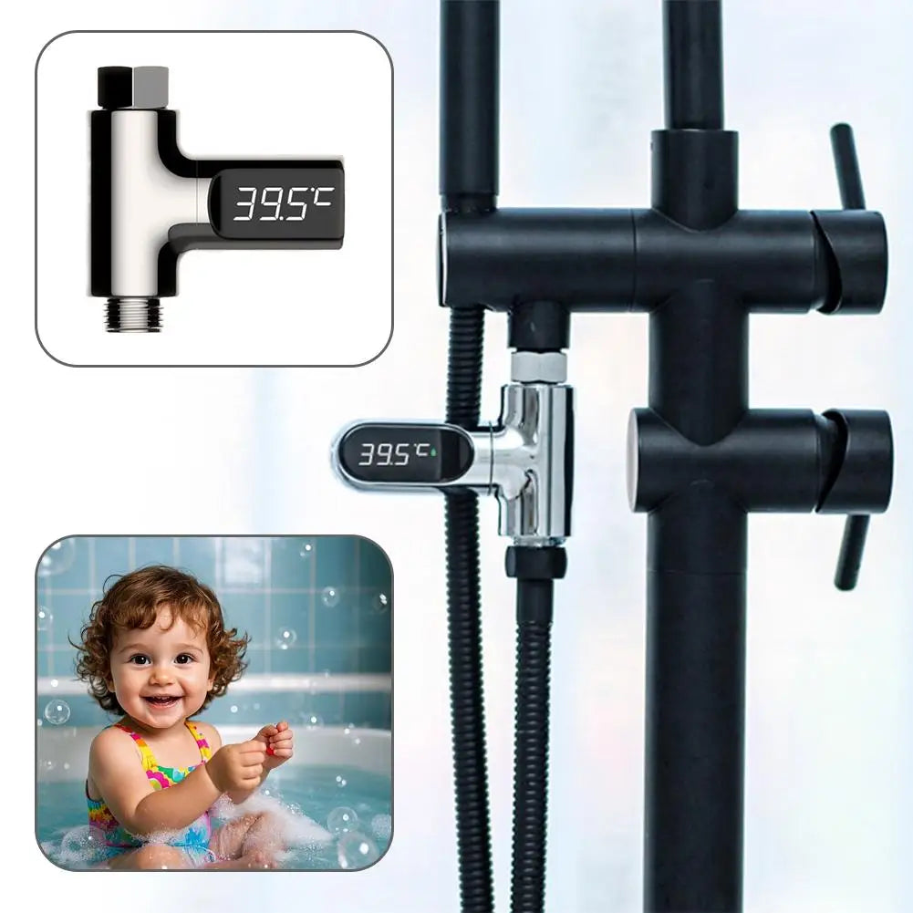 Hot Tub Water Temperature Monitor Electricity LED Display Home Shower Faucets Water Thermometer Bathing Temperature Meter