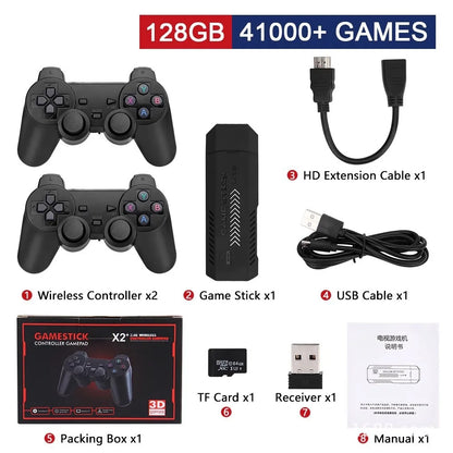 GD10 Pro X2 Plus 4K Game Player 256G/128G/64G Retro Video Console Wireless Controller Multi-Emulator TV Gaming Kids Gift