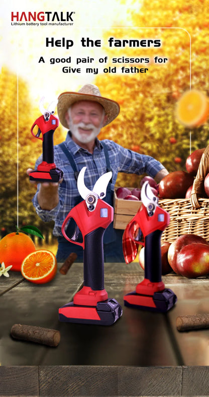 Electric Pruning Tools Cordless Shear Li-ion Battery Powered Safety Electric Pruner