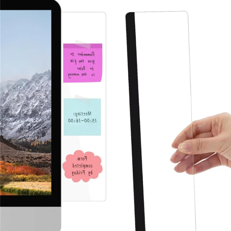 Computer Monitor Notes Monitor Message Board Screen Memo Board Computer Sticky Note Holder Message Memo Panel for Office