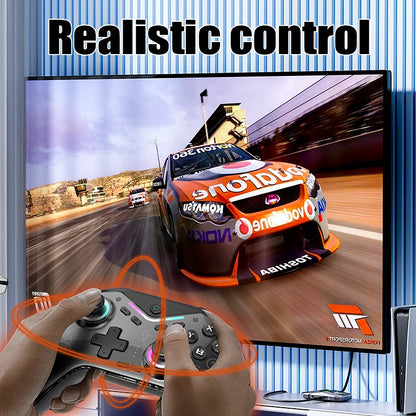 CM-619 switch game controller supports IOS/Android/PC   dual motor wireless controller with dazzling light