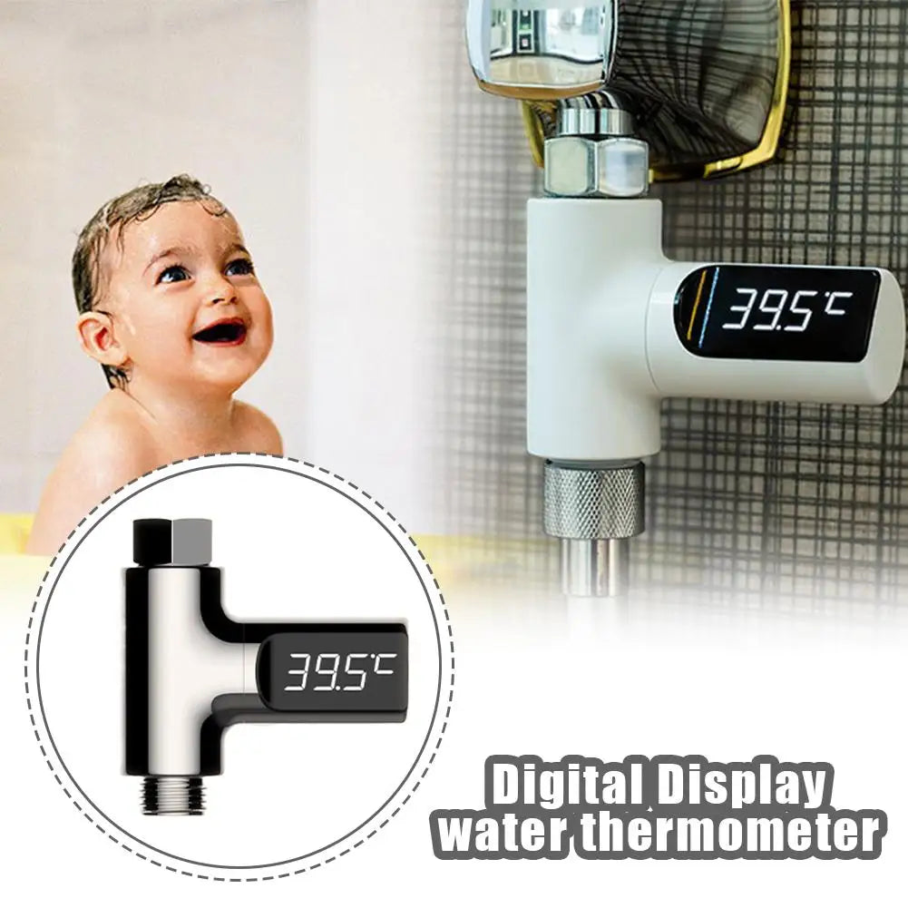 Hot Tub Water Temperature Monitor Electricity LED Display Home Shower Faucets Water Thermometer Bathing Temperature Meter