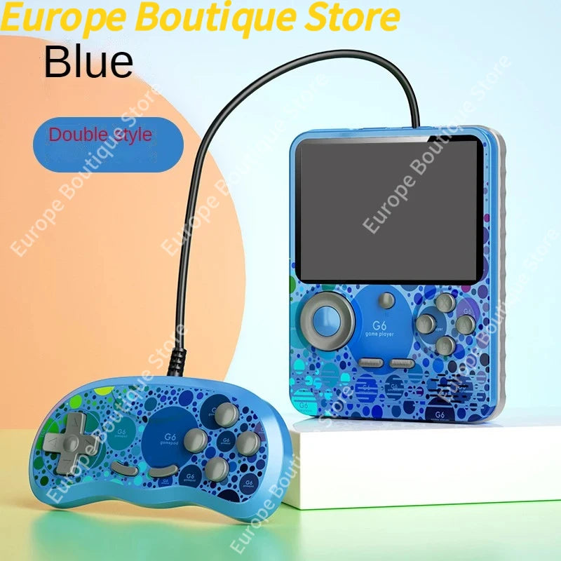 2025 G6 Game Console 3.5 Inch Screen Handheld Portable Support 2 Players Video Gaming Machine for Kids