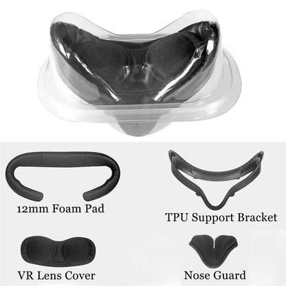 VR Replacement Eye Mask PU Leather Foam Face Cover Facial Interface Stand Eyes Lens Pad For Meta Oculus Quest 2 Accessories