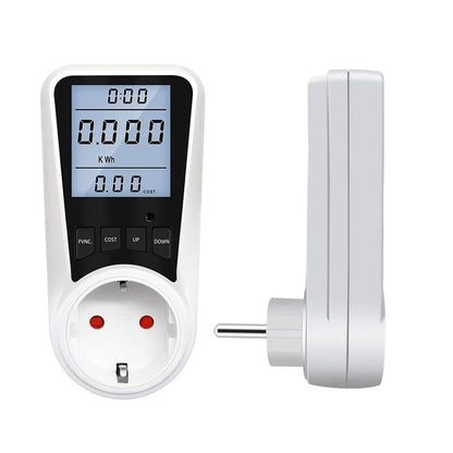 Digital Display Electrical Energy Monitor Socket Backlight Overload Protection Watt Meter Socket Real-time Monitoring