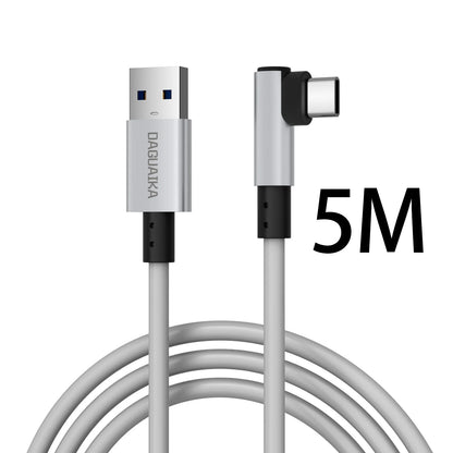 Virtual Reality VR Glasses Cable USB A To Type C 5M for Quest3/Quest3S,Quest2 Link Game Accessories Headset Helmet Gaming Ocukus