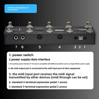 Midi captain std midi captain controller supports pc/cc/note full command time engine