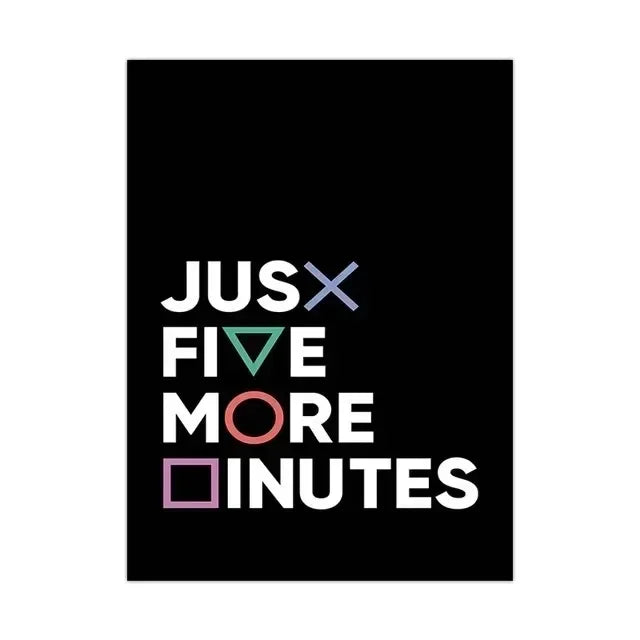 Game Gaming Room Gamepad Abstract Posters and Prints Wall Art Canvas Paintings Pictures Gamer Gift for Boys Children Room Decor