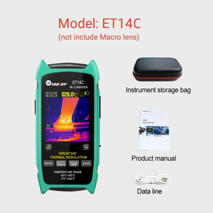 TOOLTOP ET14C -20~550℃ Thermal Imaging Camera ISR 240x240 Peixls Optional Macro Lens Building Thermal Imager Pipe HVAC Inspect