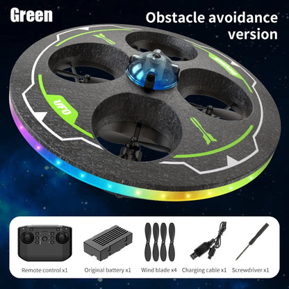 Drone with Camera Foam UAV Ufo Intelligent Obstacle Avoidance Aerial Aircraft Mini RC Helicopter Dron Toys for Kids Christmas