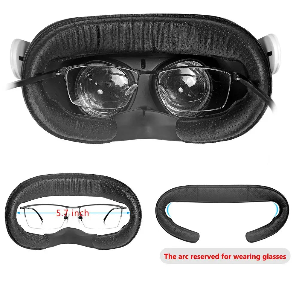 VR Replacement Eye Mask PU Leather Foam Face Cover Facial Interface Stand Eyes Lens Pad For Meta Oculus Quest 2 Accessories