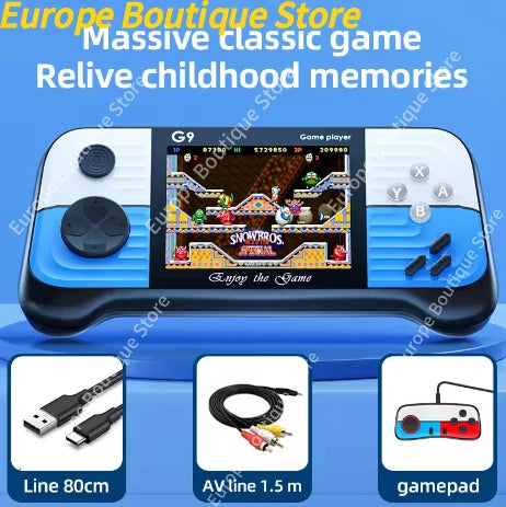 G9 Game Console 3 Inch Screen Handheld Game Device Portable Games Support 2 Players Video Gaming Machine for Kids
