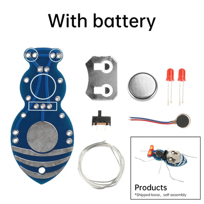 Insect Model Electronic DIY kit Beginners Exercise Welding PCB Built-in Vibration Motor Fun Creative Gifts for Electronic Sports