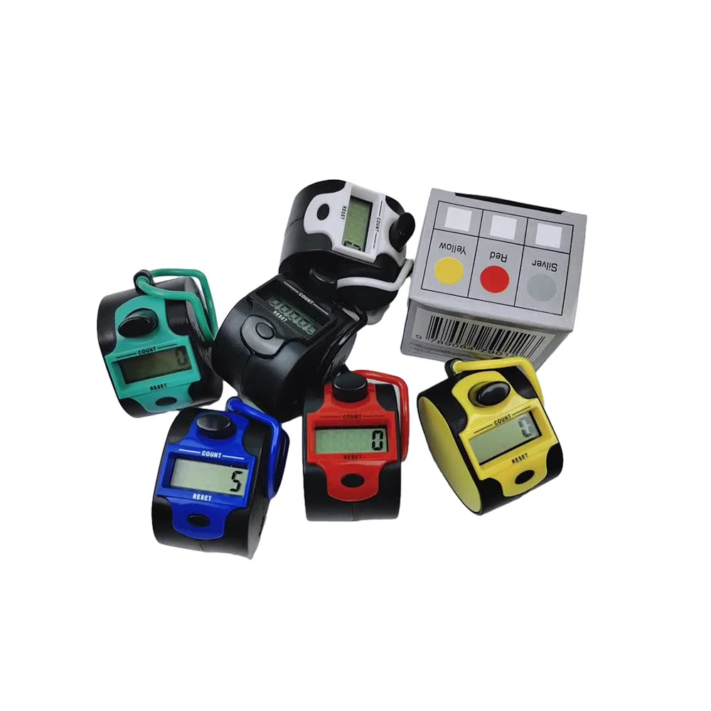 Handheld LED electronic counter 5-digit handheld LCD display electronic motion counting tool
