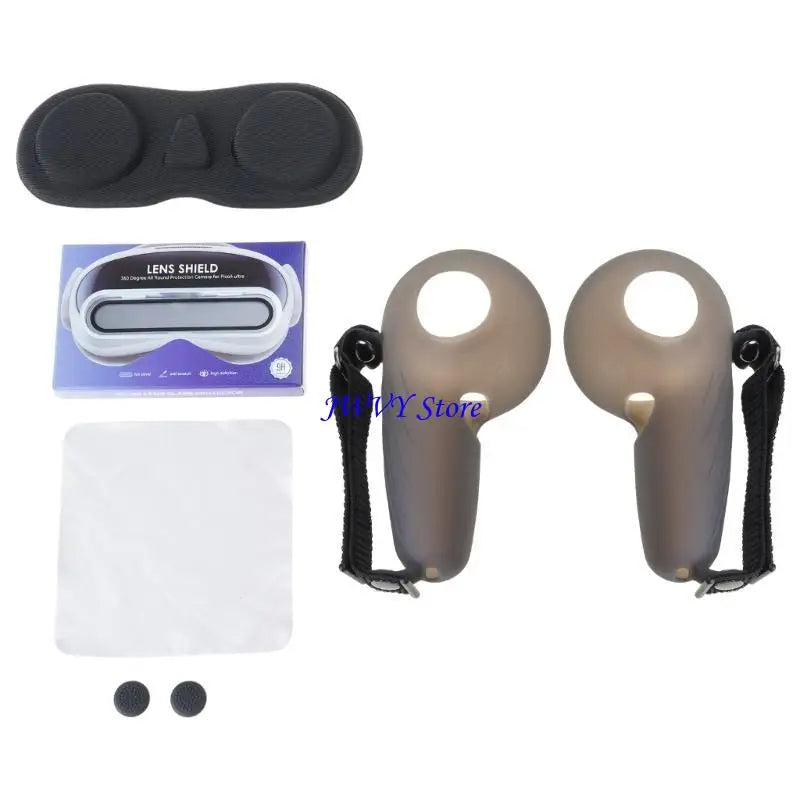 573A Virtual Reality Controller Protective Silicone Sleeve and Clear Lens Film