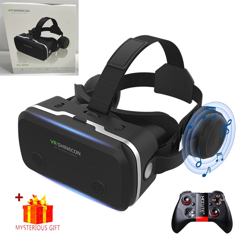 3D Viar Phone Virtual Reality VR Glasses Helmet Headset Smart Devices Lenses Goggles For Smartphones Cell Headphone Mobile Games