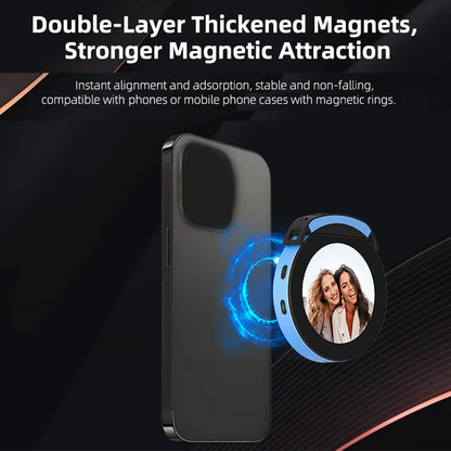 2.1-Inch Selfie Monitor Screen for Phone Magnetic Monitor Screen Support BT Remote Back Camera Monitor for Vlog Livestream