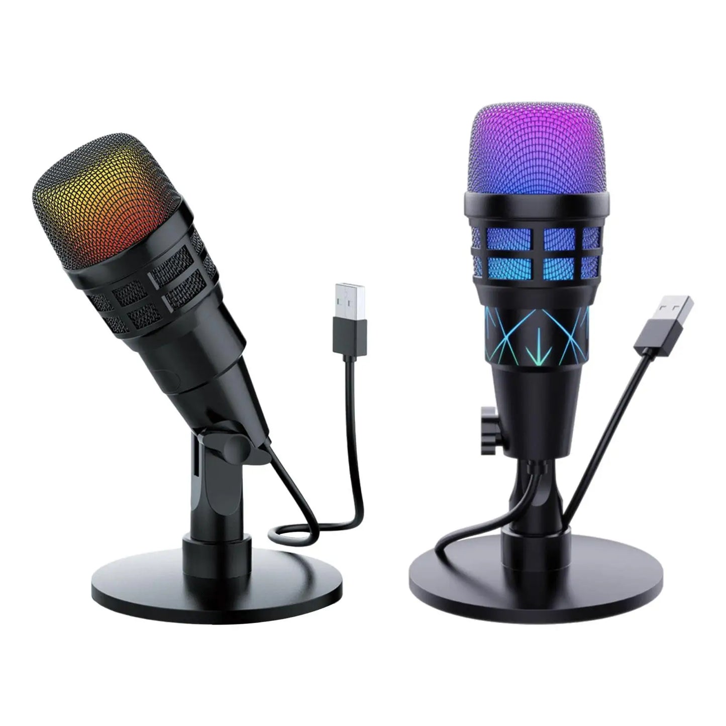 Gaming USB Microphone for PC,Noise Reduction, Computer Mic Beginner Online Chat Condenser Mic for Recording Podcasting Streaming