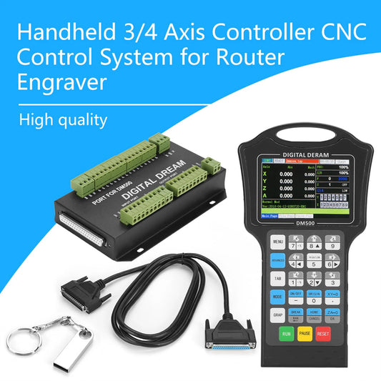 1 Set Handheld 3/4  Controller CNC Control System for Router Engraver Engraver Control System Controller Handheld Controller