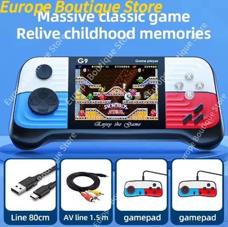 G9 Game Console 3 Inch Screen Handheld Game Device Portable Games Support 2 Players Video Gaming Machine for Kids