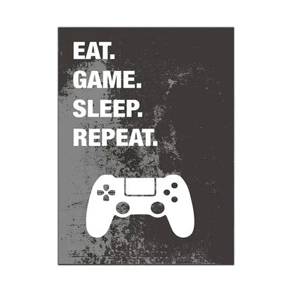 Game Gaming Room Gamepad Abstract Posters and Prints Wall Art Canvas Paintings Pictures Gamer Gift for Boys Children Room Decor